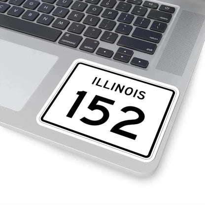 Illinois 152 (Illinois) (Road Sign) STICKER Vinyl Kiss-Cut Decal - The Sticker Space