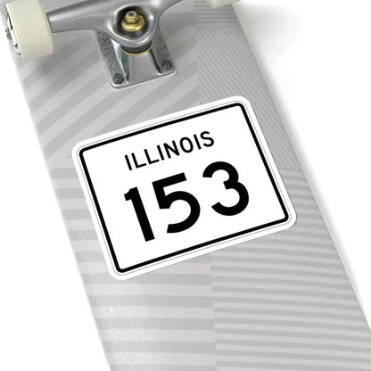 Illinois 153 (Illinois) (Road Sign) STICKER Vinyl Kiss-Cut Decal - The Sticker Space