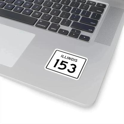 Illinois 153 (Illinois) (Road Sign) STICKER Vinyl Kiss-Cut Decal - The Sticker Space