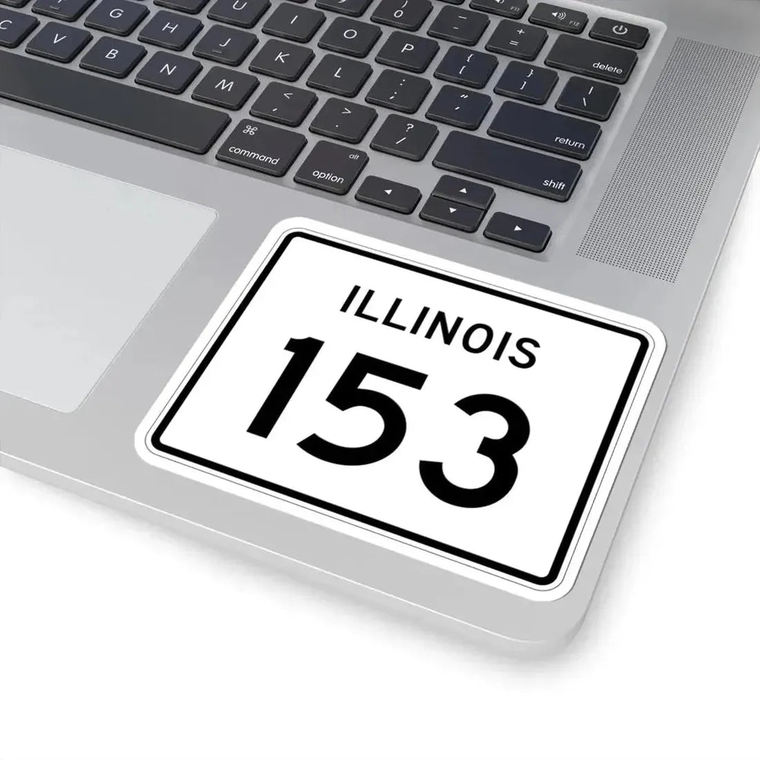 Illinois 153 (Illinois) (Road Sign) STICKER Vinyl Kiss-Cut Decal - The Sticker Space