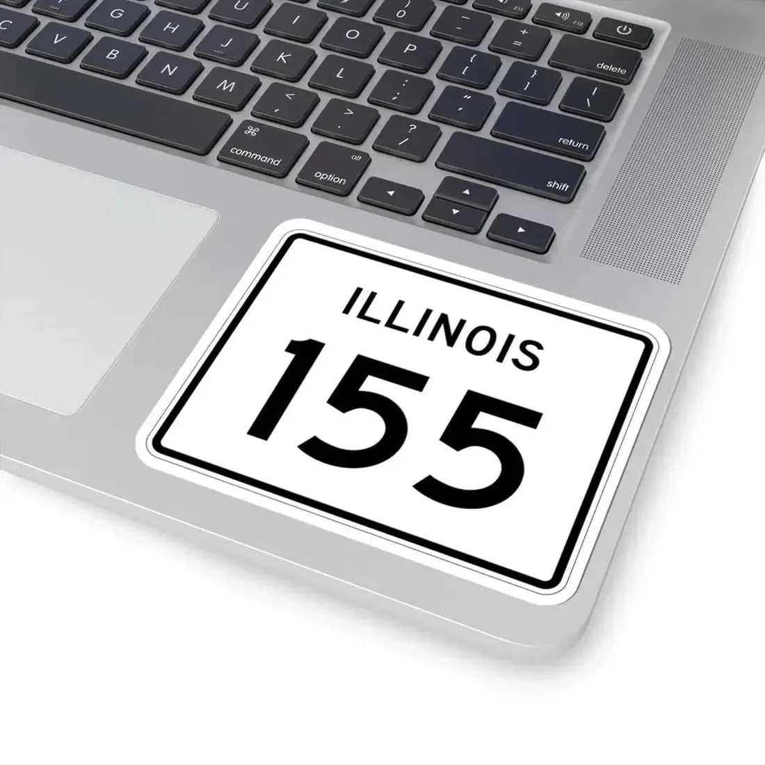 Illinois 155 (Illinois) (Road Sign) STICKER Vinyl Kiss-Cut Decal - The Sticker Space
