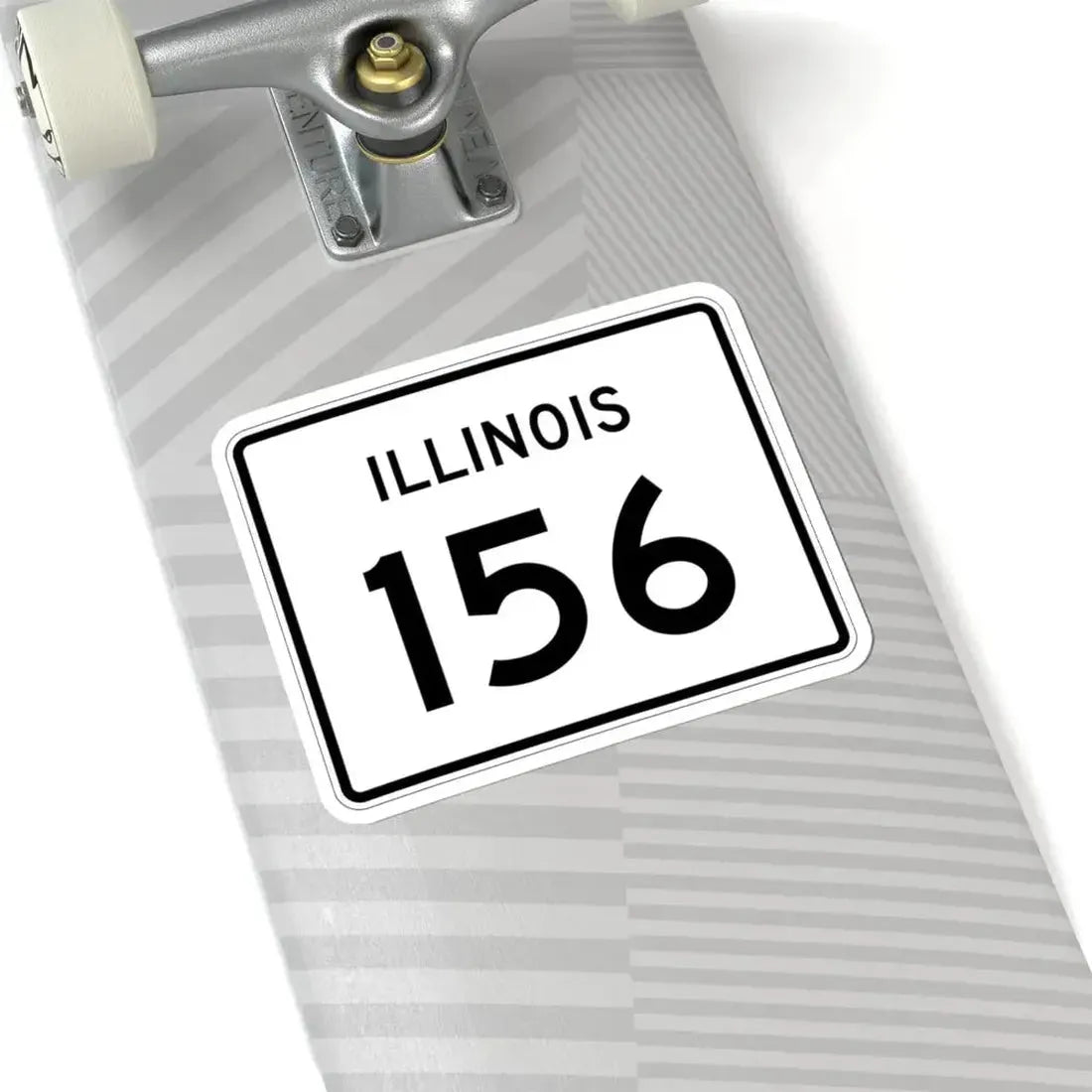 Illinois 156 (Illinois) (Road Sign) STICKER Vinyl Kiss-Cut Decal - The Sticker Space