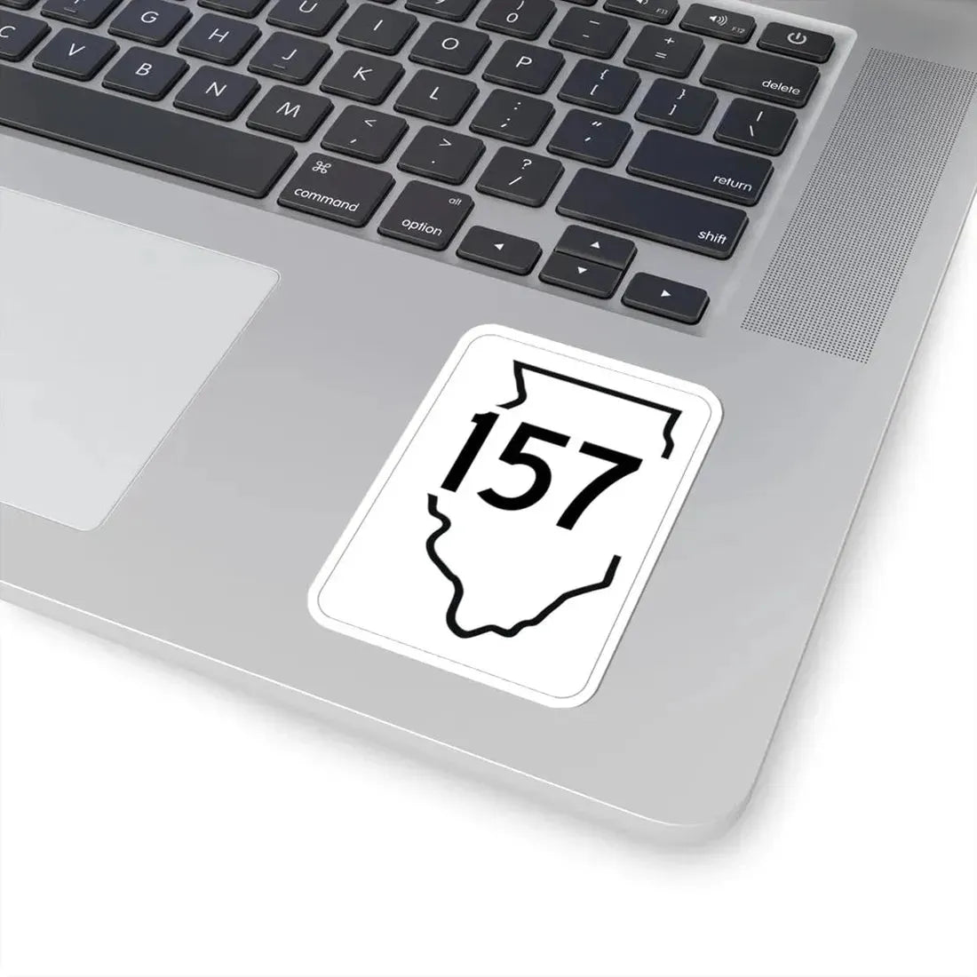Illinois 157 1950 (Illinois) (Road Sign) STICKER Vinyl Kiss-Cut Decal - The Sticker Space