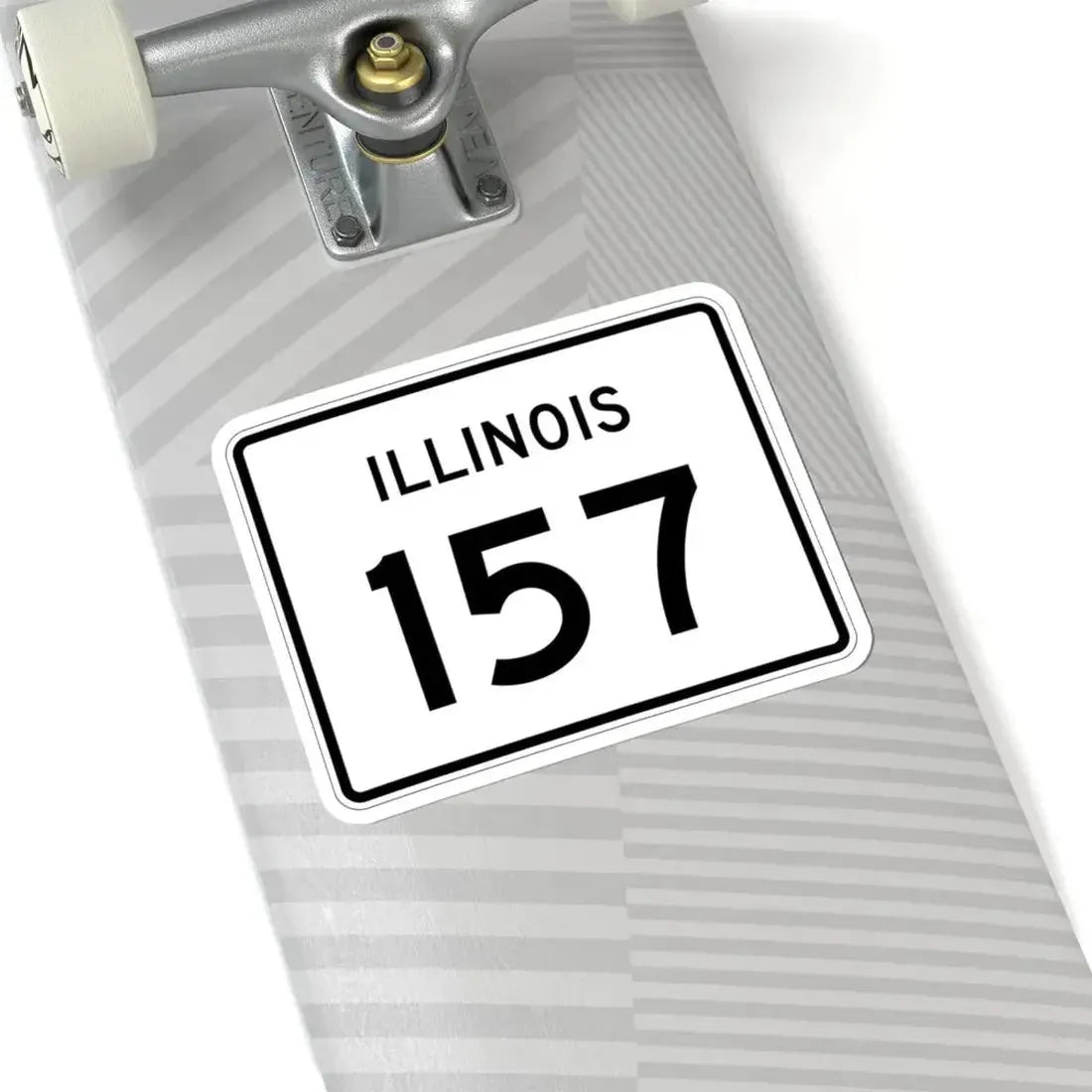 Illinois 157 (Illinois) (Road Sign) STICKER Vinyl Kiss-Cut Decal - The Sticker Space