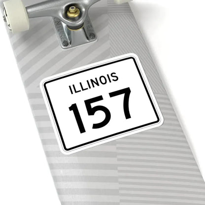 Illinois 157 (Illinois) (Road Sign) STICKER Vinyl Kiss-Cut Decal - The Sticker Space