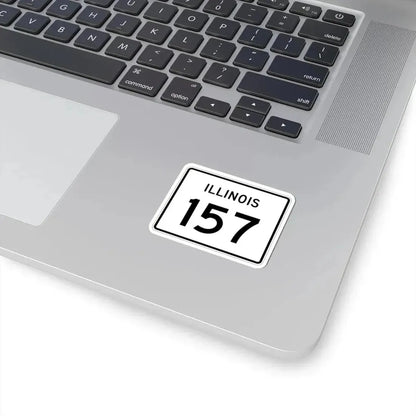 Illinois 157 (Illinois) (Road Sign) STICKER Vinyl Kiss-Cut Decal - The Sticker Space