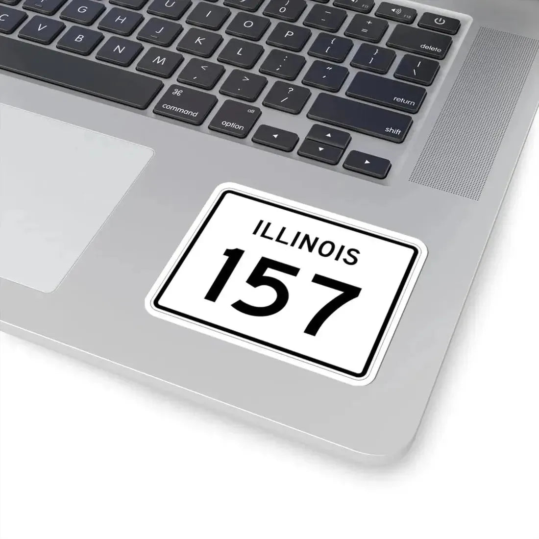 Illinois 157 (Illinois) (Road Sign) STICKER Vinyl Kiss-Cut Decal - The Sticker Space