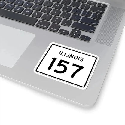 Illinois 157 (Illinois) (Road Sign) STICKER Vinyl Kiss-Cut Decal - The Sticker Space