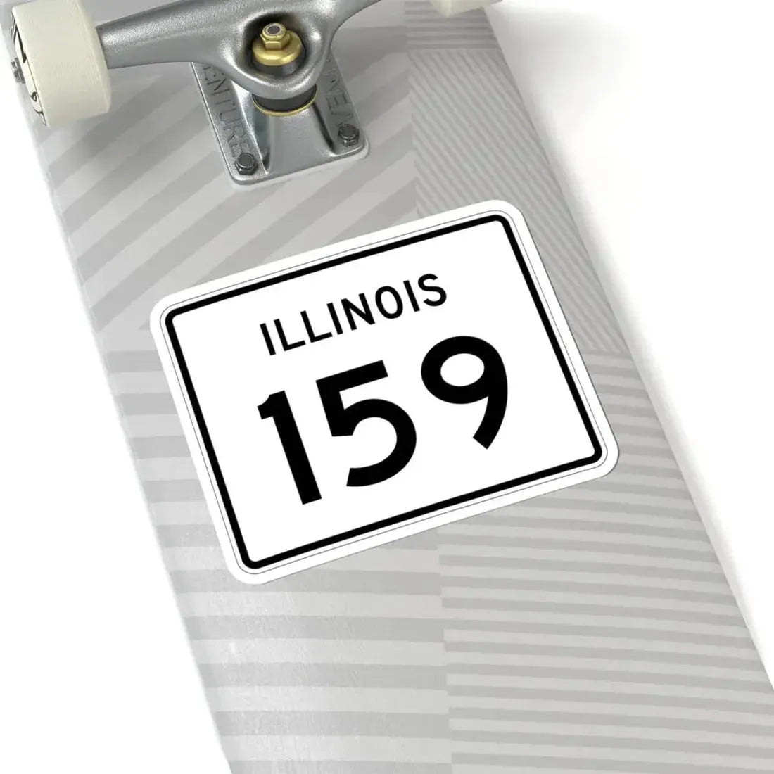 Illinois 159 (Illinois) (Road Sign) STICKER Vinyl Kiss-Cut Decal - The Sticker Space
