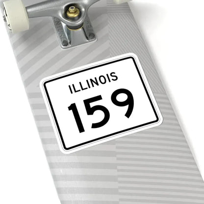 Illinois 159 (Illinois) (Road Sign) STICKER Vinyl Kiss-Cut Decal - The Sticker Space