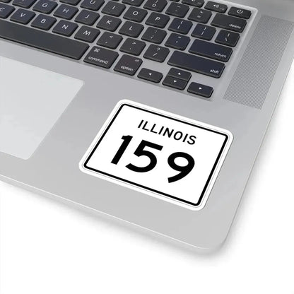 Illinois 159 (Illinois) (Road Sign) STICKER Vinyl Kiss-Cut Decal - The Sticker Space