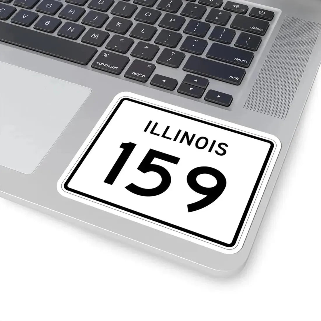 Illinois 159 (Illinois) (Road Sign) STICKER Vinyl Kiss-Cut Decal - The Sticker Space