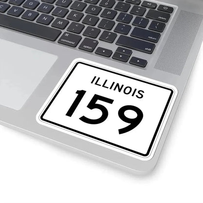 Illinois 159 (Illinois) (Road Sign) STICKER Vinyl Kiss-Cut Decal - The Sticker Space