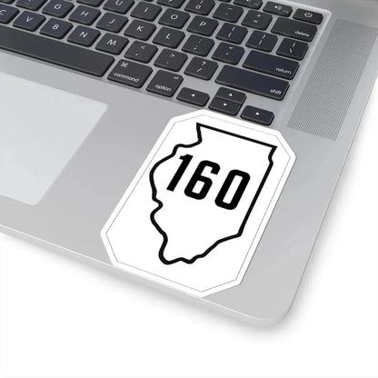 Illinois 160 1926 (Illinois) (Road Sign) STICKER Vinyl Kiss-Cut Decal - The Sticker Space