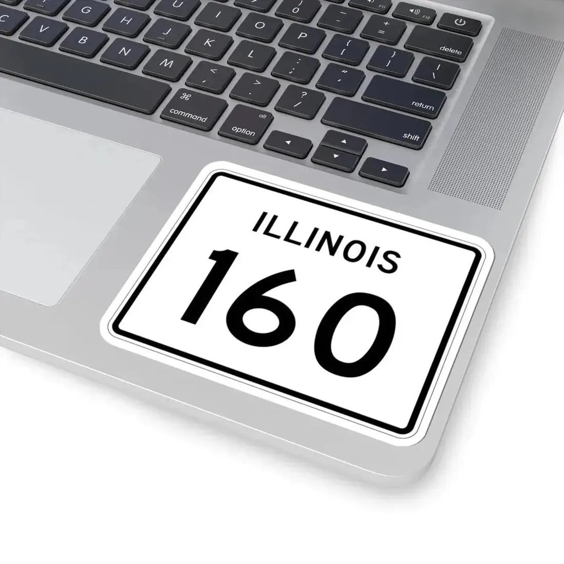 Illinois 160 (Illinois) (Road Sign) STICKER Vinyl Kiss-Cut Decal - The Sticker Space
