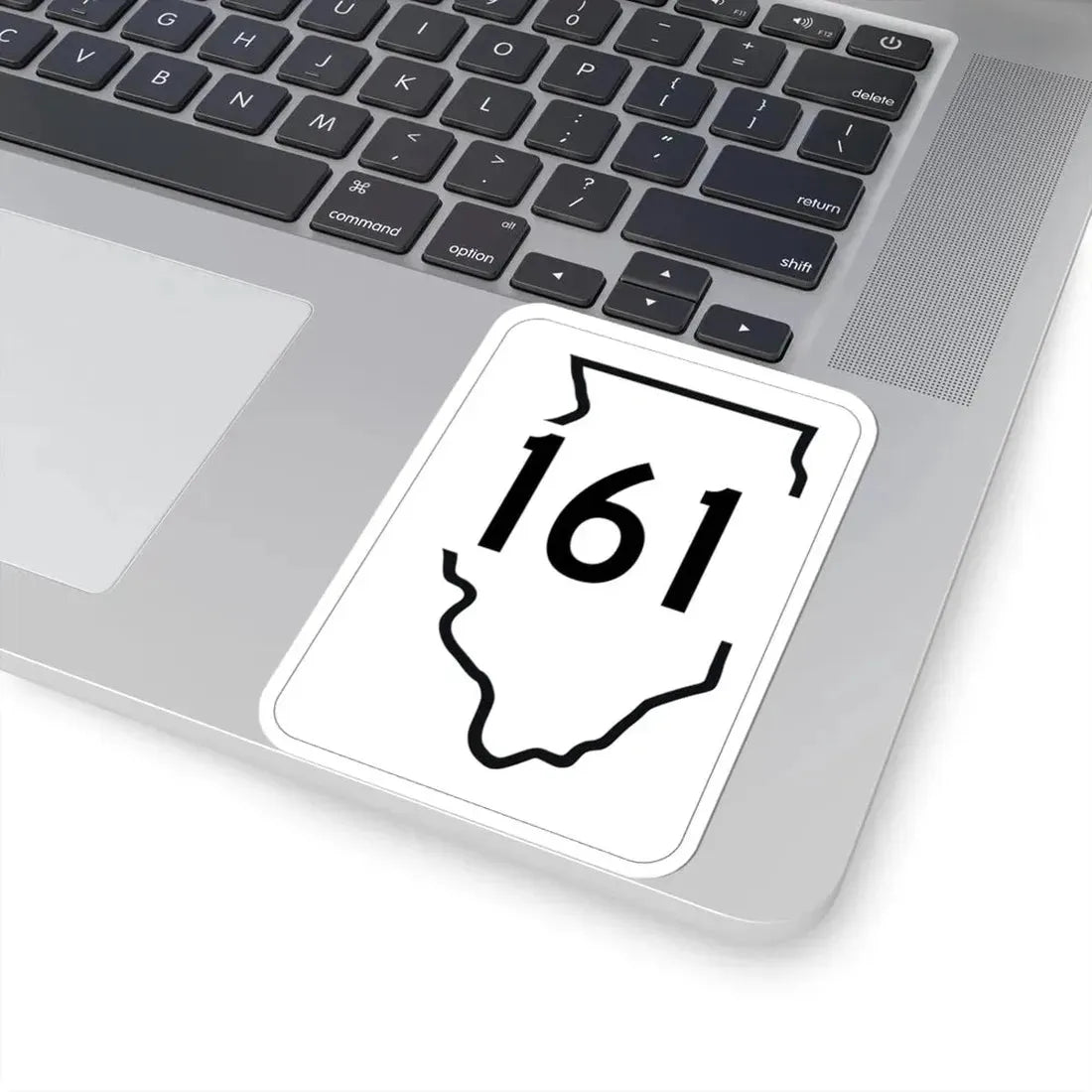 Illinois 161 1950 (Illinois) (Road Sign) STICKER Vinyl Kiss-Cut Decal - The Sticker Space