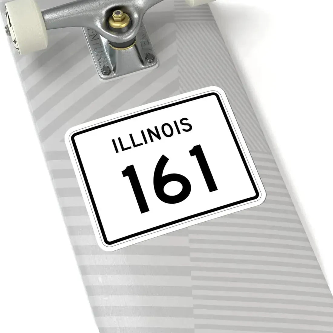 Illinois 161 (Illinois) (Road Sign) STICKER Vinyl Kiss-Cut Decal - The Sticker Space