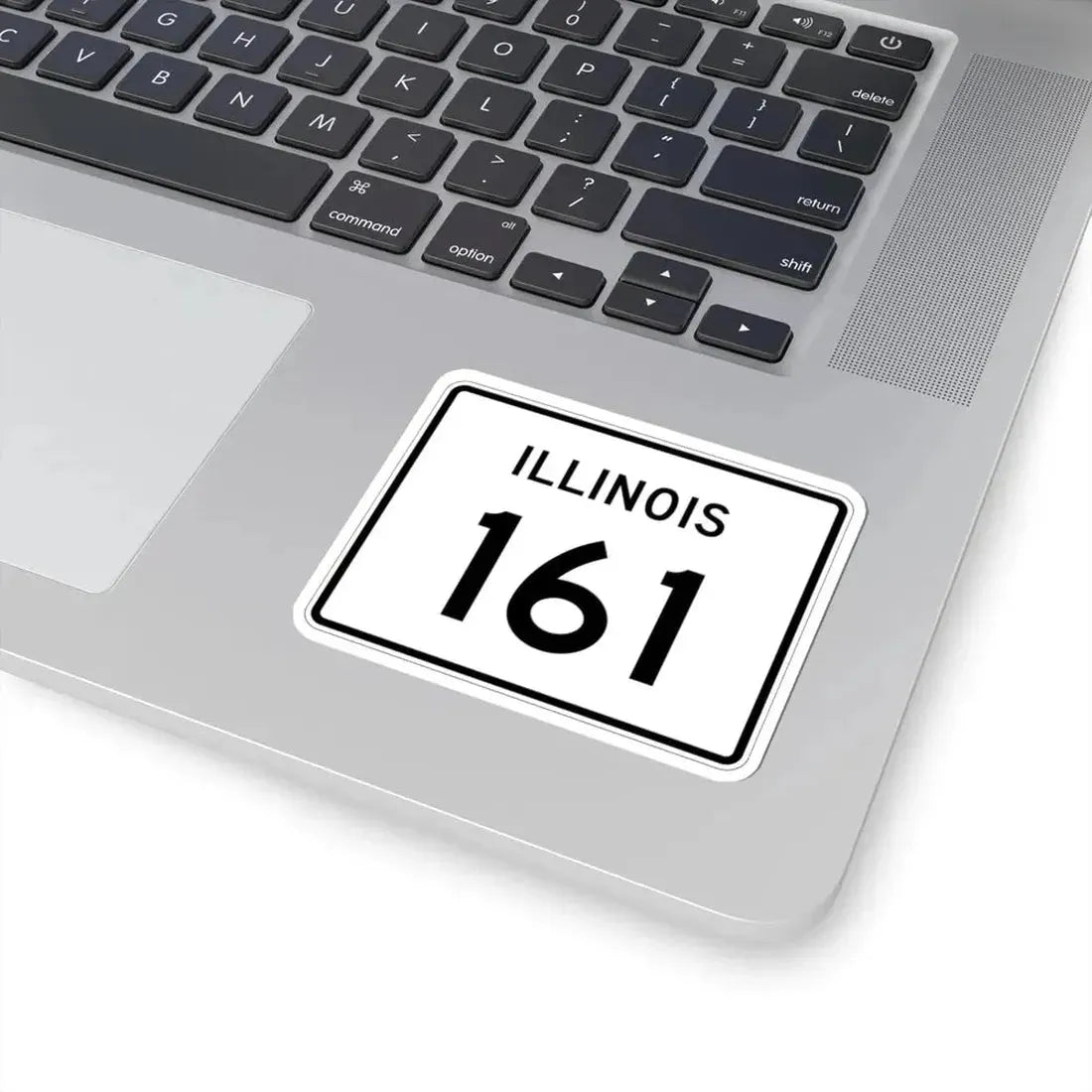 Illinois 161 (Illinois) (Road Sign) STICKER Vinyl Kiss-Cut Decal - The Sticker Space