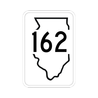 Illinois 162 1950 (Illinois) (Road Sign) STICKER Vinyl Kiss-Cut Decal 4 Inch White - The Sticker Space