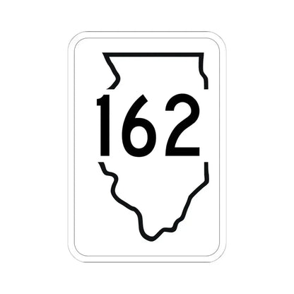Illinois 162 1950 (Illinois) (Road Sign) STICKER Vinyl Kiss-Cut Decal 6 Inch White - The Sticker Space