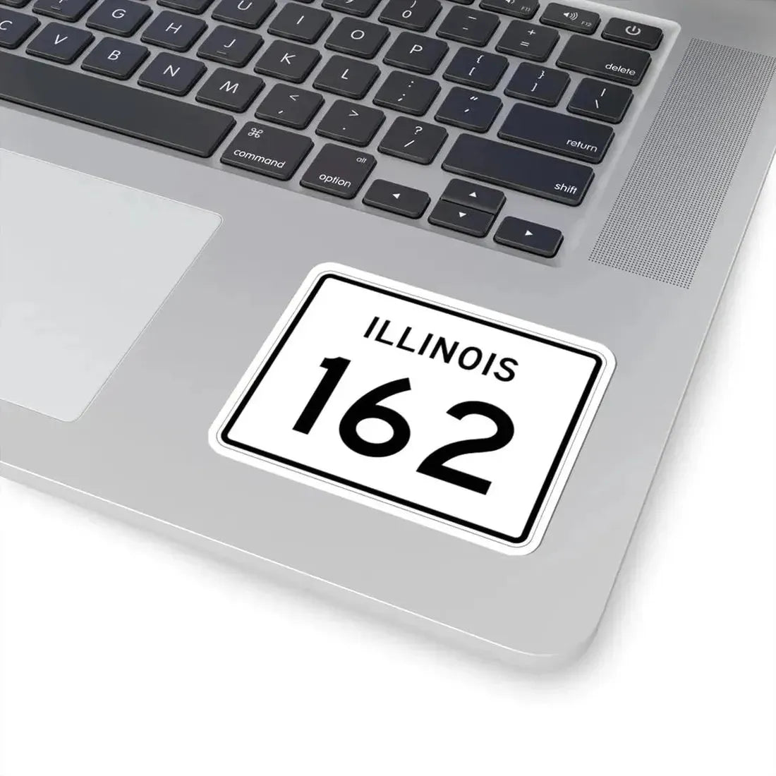 Illinois 162 (Illinois) (Road Sign) STICKER Vinyl Kiss-Cut Decal - The Sticker Space
