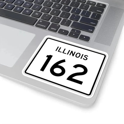 Illinois 162 (Illinois) (Road Sign) STICKER Vinyl Kiss-Cut Decal - The Sticker Space