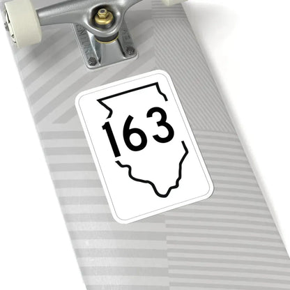 Illinois 163 1950 (Illinois) (Road Sign) STICKER Vinyl Kiss-Cut Decal - The Sticker Space