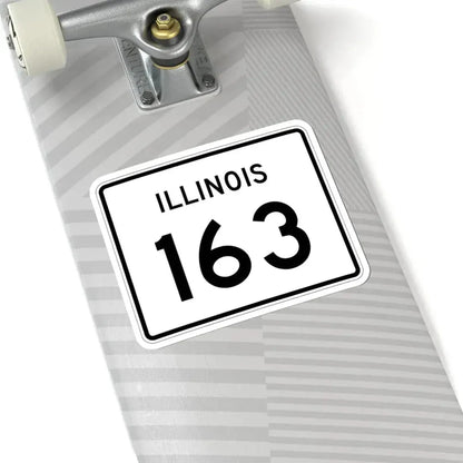 Illinois 163 (Illinois) (Road Sign) STICKER Vinyl Kiss-Cut Decal - The Sticker Space