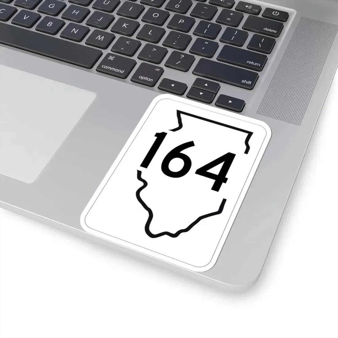 Illinois 164 1950 (Illinois) (Road Sign) STICKER Vinyl Kiss-Cut Decal - The Sticker Space