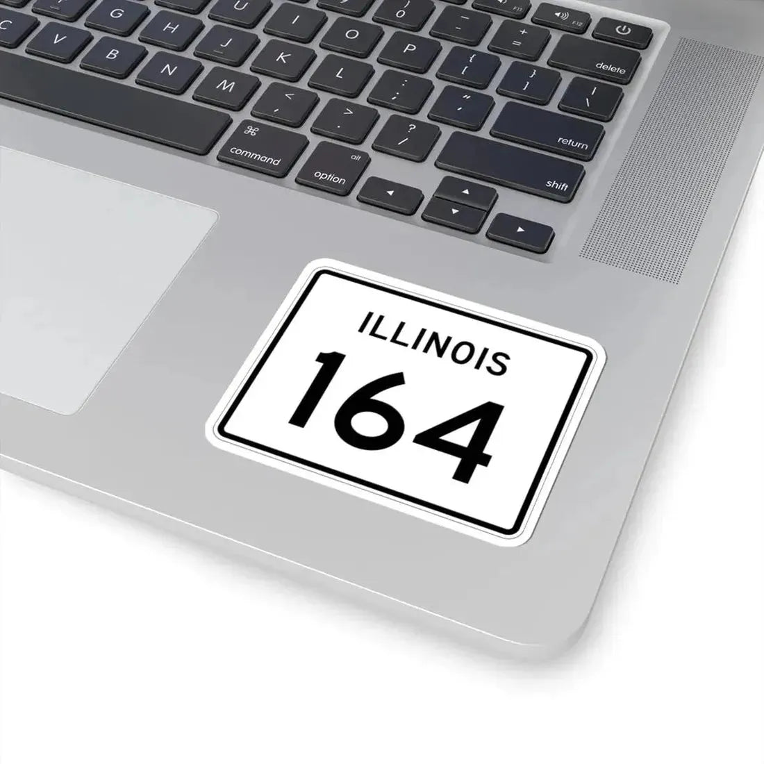 Illinois 164 (Illinois) (Road Sign) STICKER Vinyl Kiss-Cut Decal - The Sticker Space