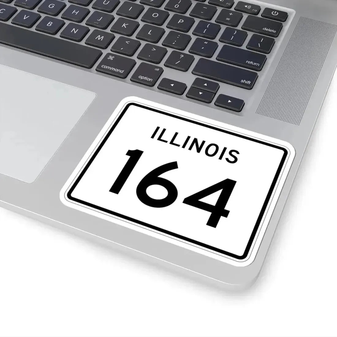 Illinois 164 (Illinois) (Road Sign) STICKER Vinyl Kiss-Cut Decal - The Sticker Space