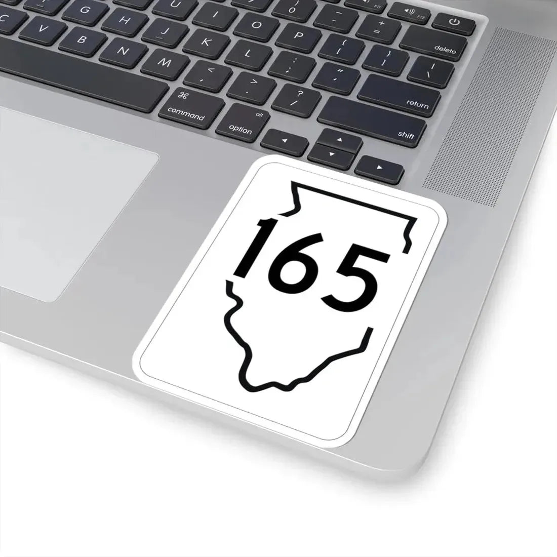 Illinois 165 1950 (Illinois) (Road Sign) STICKER Vinyl Kiss-Cut Decal - The Sticker Space