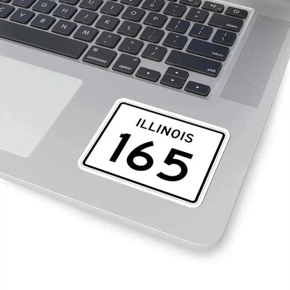 Illinois 165 (Illinois) (Road Sign) STICKER Vinyl Kiss-Cut Decal - The Sticker Space