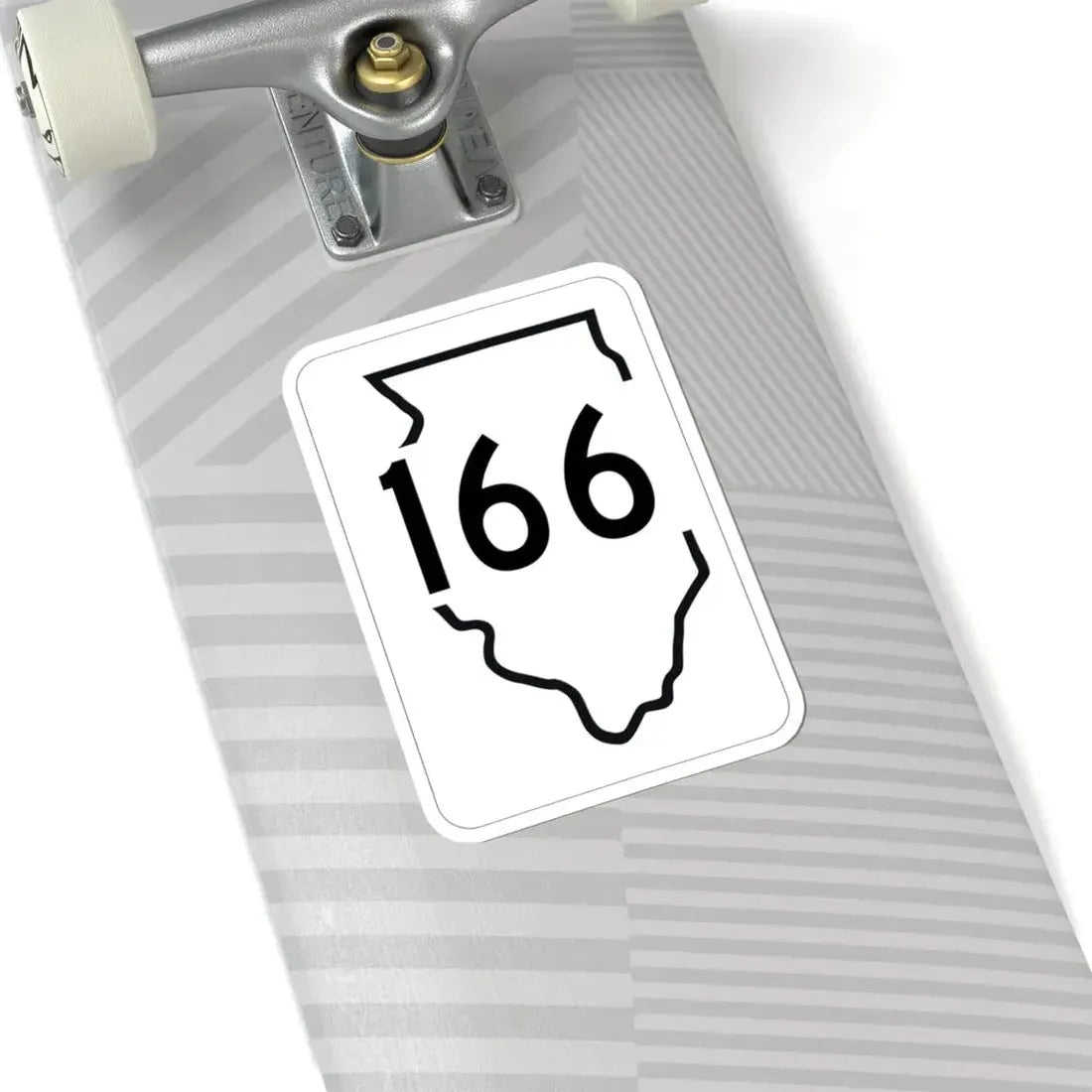 Illinois 166 1950 (Illinois) (Road Sign) STICKER Vinyl Kiss-Cut Decal - The Sticker Space