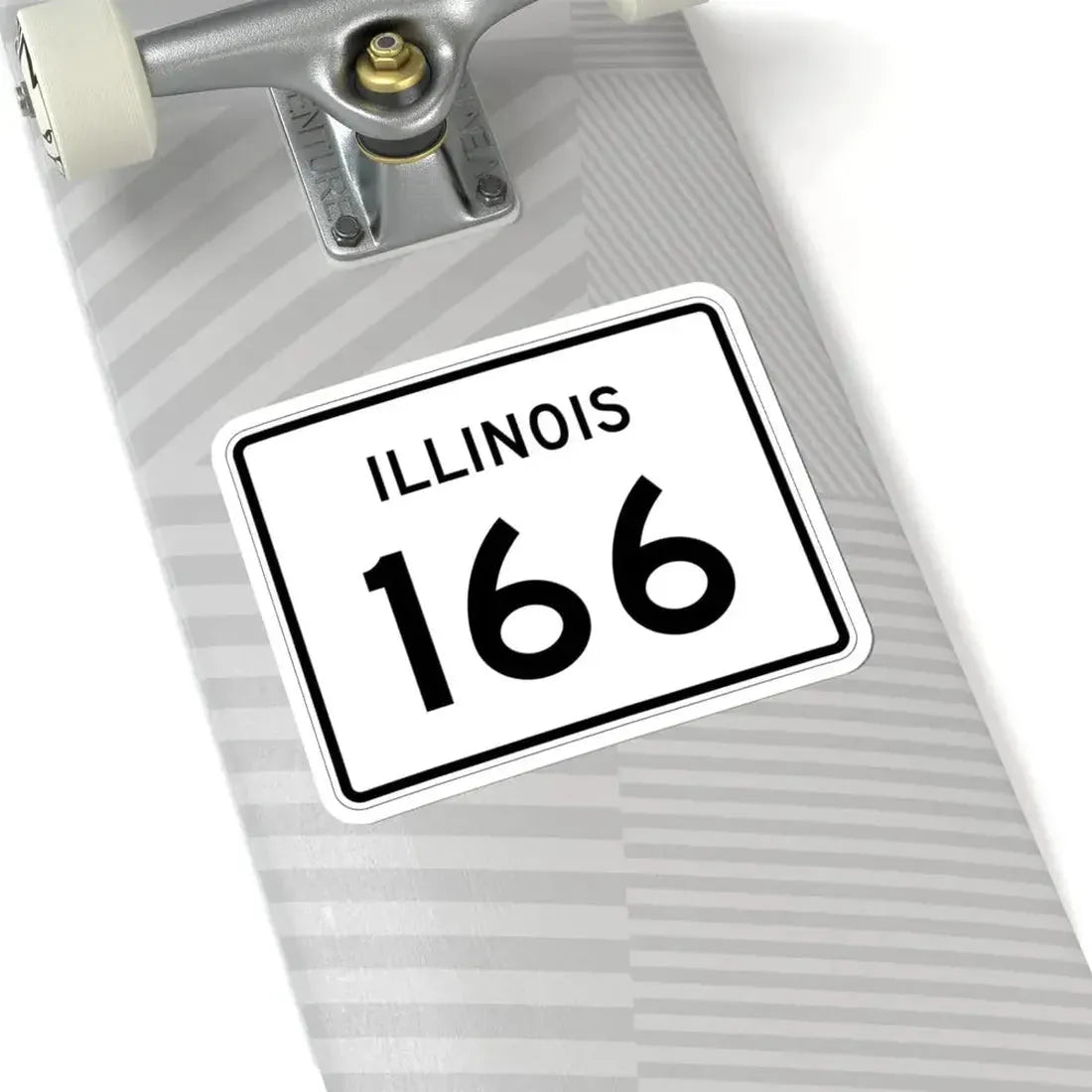 Illinois 166 (Illinois) (Road Sign) STICKER Vinyl Kiss-Cut Decal - The Sticker Space