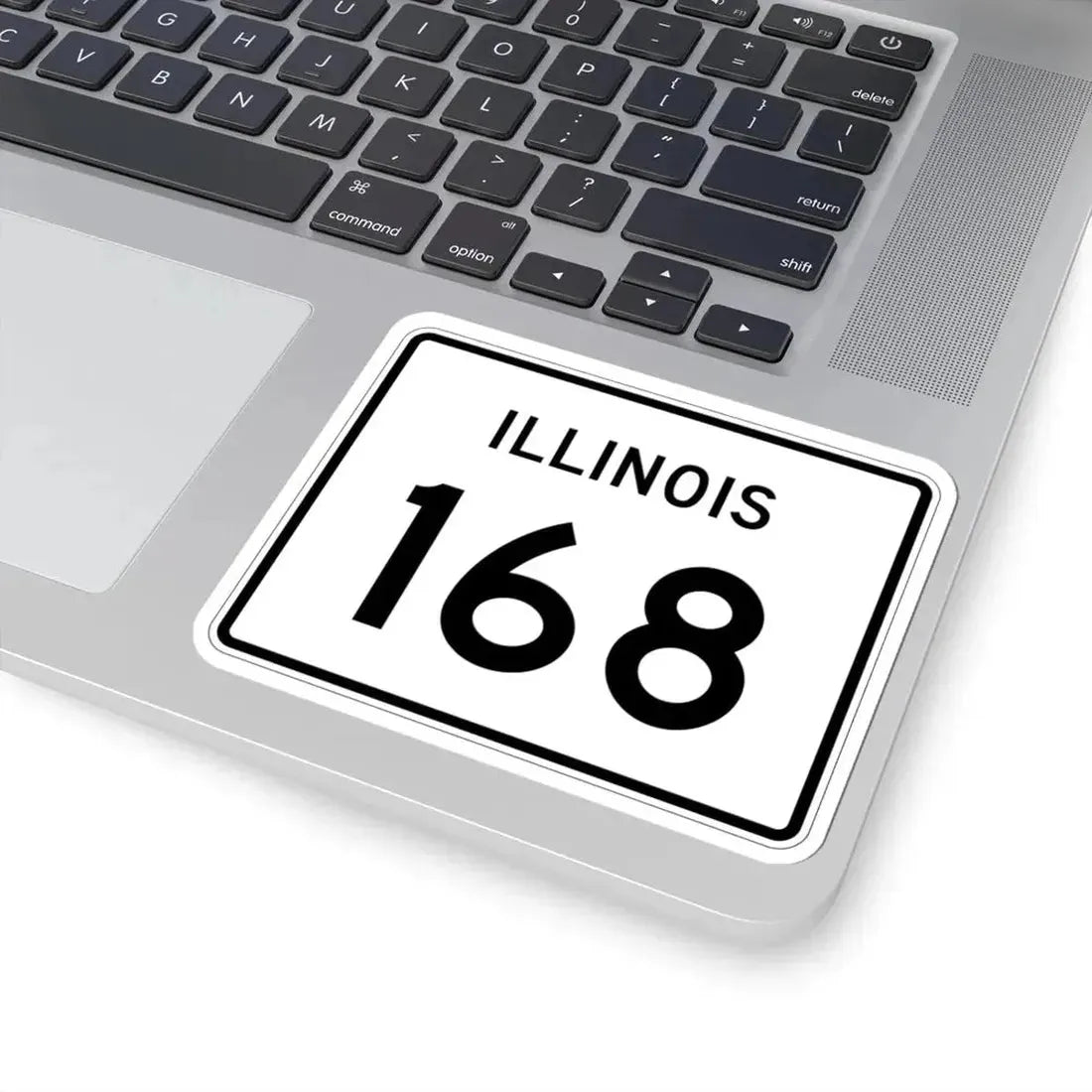 Illinois 168 (Illinois) (Road Sign) STICKER Vinyl Kiss-Cut Decal - The Sticker Space