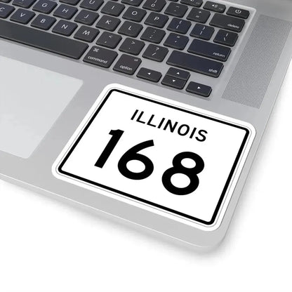 Illinois 168 (Illinois) (Road Sign) STICKER Vinyl Kiss-Cut Decal - The Sticker Space