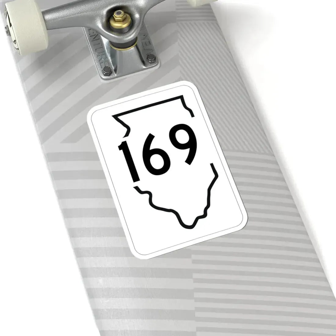 Illinois 169 1950 (Illinois) (Road Sign) STICKER Vinyl Kiss-Cut Decal - The Sticker Space