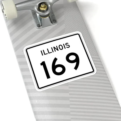 Illinois 169 (Illinois) (Road Sign) STICKER Vinyl Kiss-Cut Decal - The Sticker Space