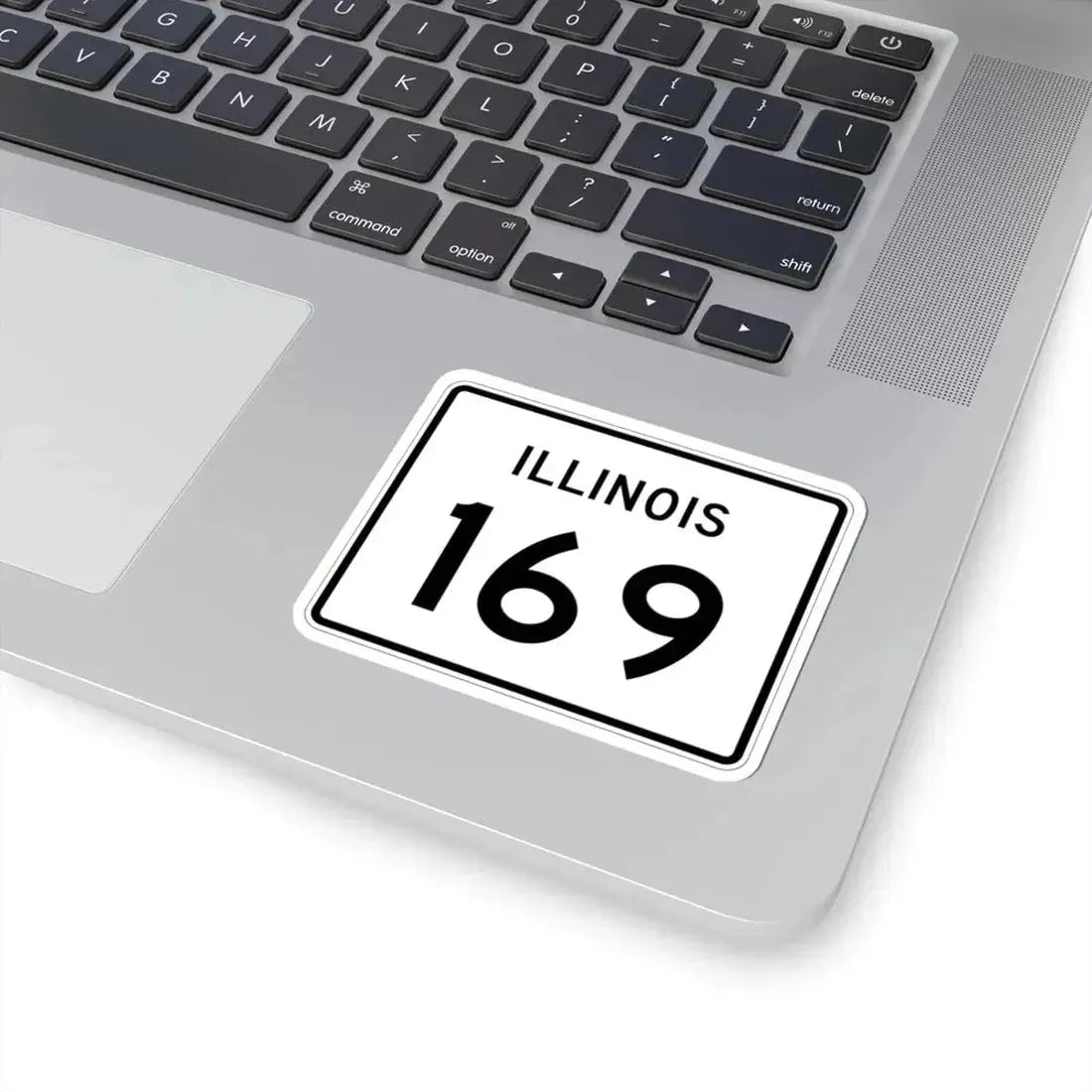Illinois 169 (Illinois) (Road Sign) STICKER Vinyl Kiss-Cut Decal - The Sticker Space