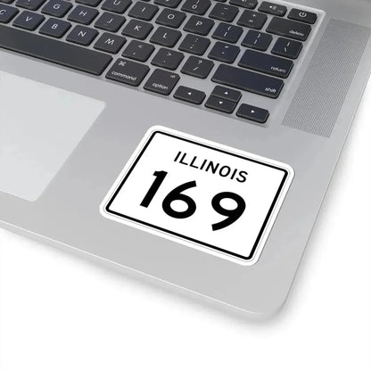 Illinois 169 (Illinois) (Road Sign) STICKER Vinyl Kiss-Cut Decal - The Sticker Space