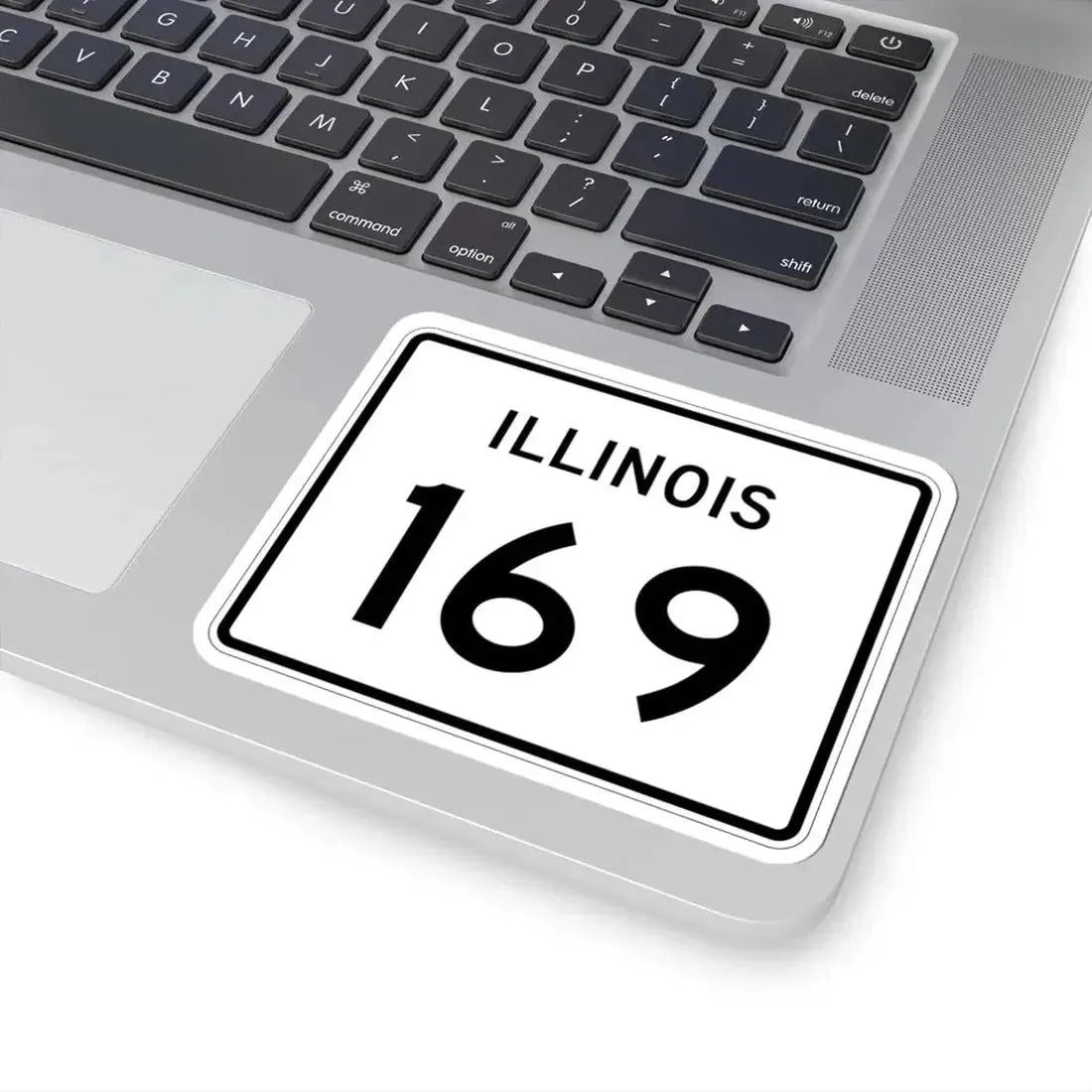 Illinois 169 (Illinois) (Road Sign) STICKER Vinyl Kiss-Cut Decal - The Sticker Space