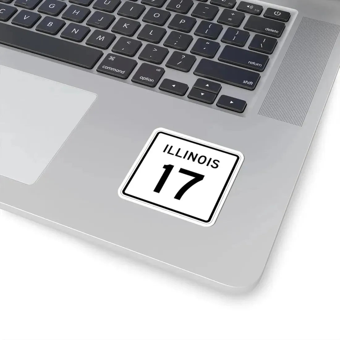 Illinois 17 (Illinois) (Road Sign) STICKER Vinyl Kiss-Cut Decal - The Sticker Space