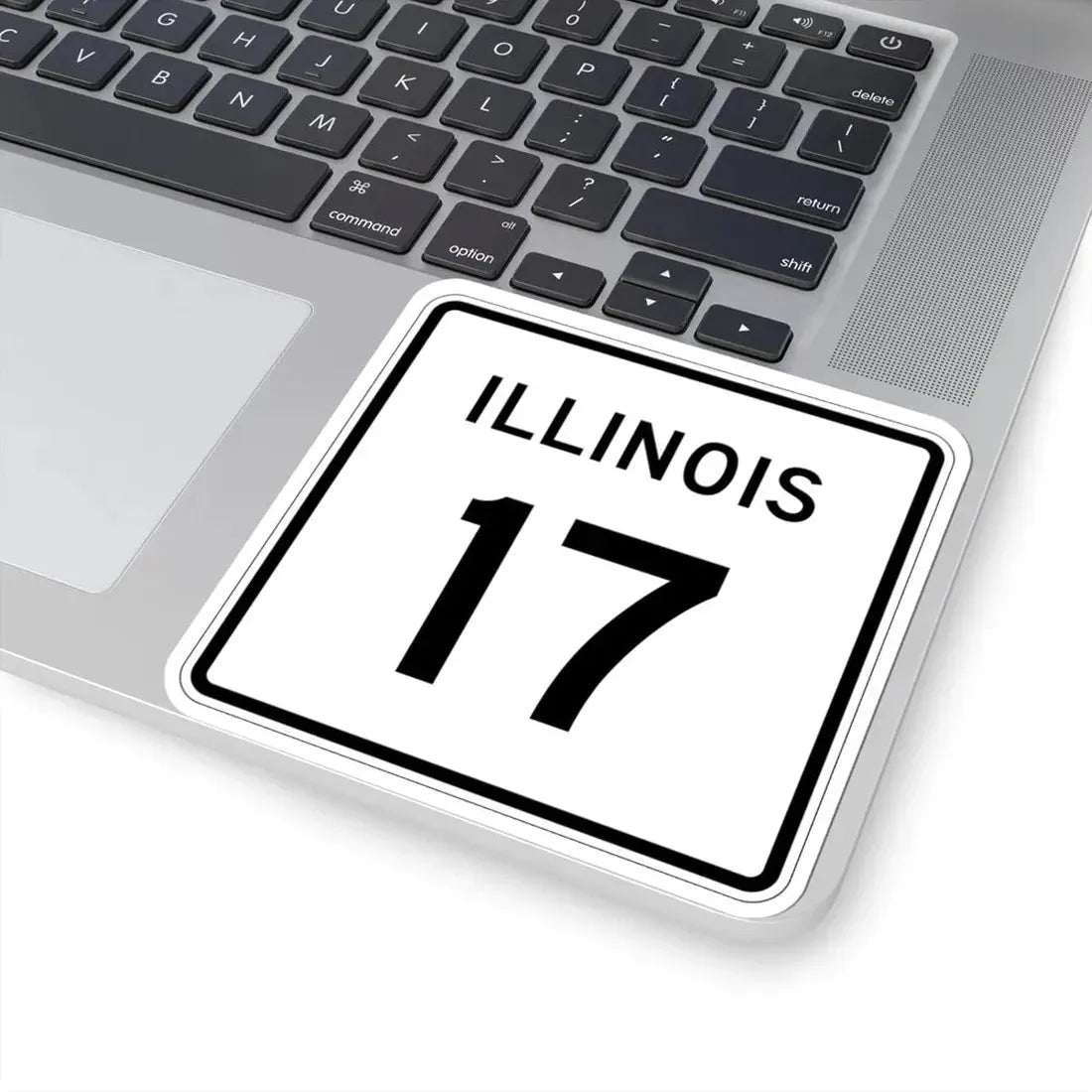 Illinois 17 (Illinois) (Road Sign) STICKER Vinyl Kiss-Cut Decal - The Sticker Space