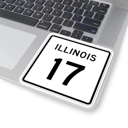 Illinois 17 (Illinois) (Road Sign) STICKER Vinyl Kiss-Cut Decal - The Sticker Space