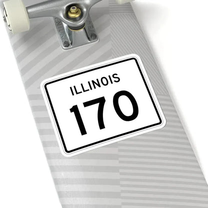 Illinois 170 (Illinois) (Road Sign) STICKER Vinyl Kiss-Cut Decal - The Sticker Space