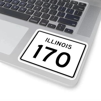 Illinois 170 (Illinois) (Road Sign) STICKER Vinyl Kiss-Cut Decal - The Sticker Space