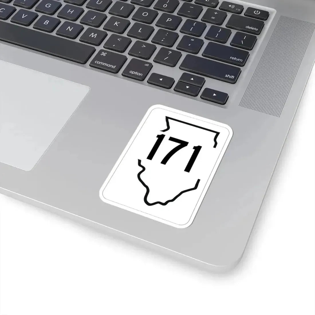 Illinois 171 1950 (Illinois) (Road Sign) STICKER Vinyl Kiss-Cut Decal - The Sticker Space