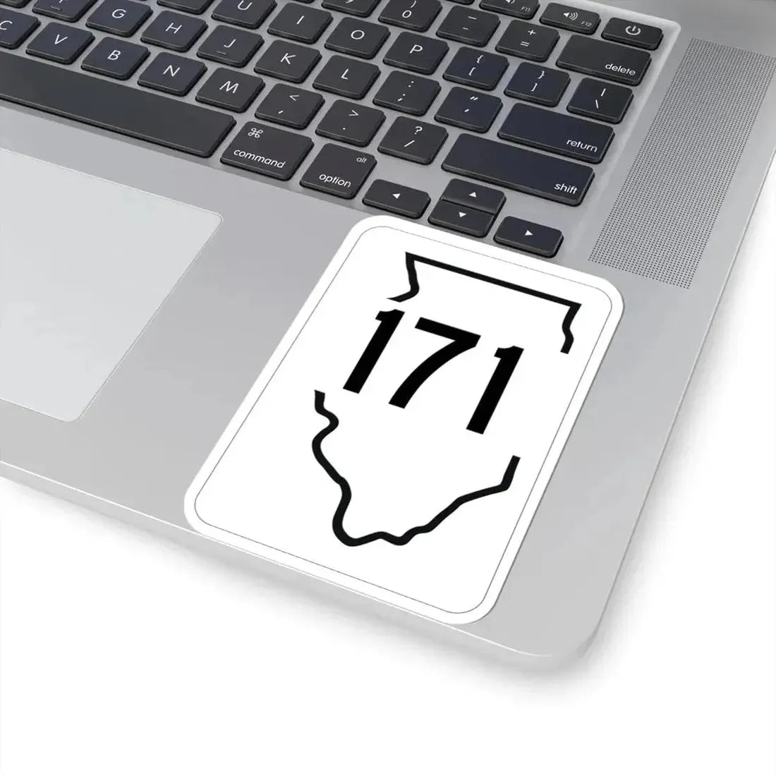 Illinois 171 1950 (Illinois) (Road Sign) STICKER Vinyl Kiss-Cut Decal - The Sticker Space