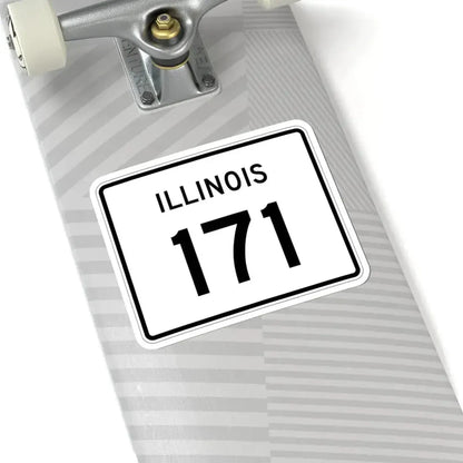 Illinois 171 (Illinois) (Road Sign) STICKER Vinyl Kiss-Cut Decal - The Sticker Space